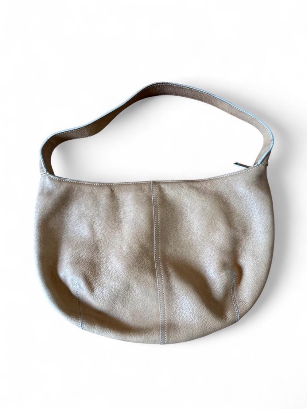 Tig and Co Geunine Leather Hobo Shoulder Bag in Light Brown